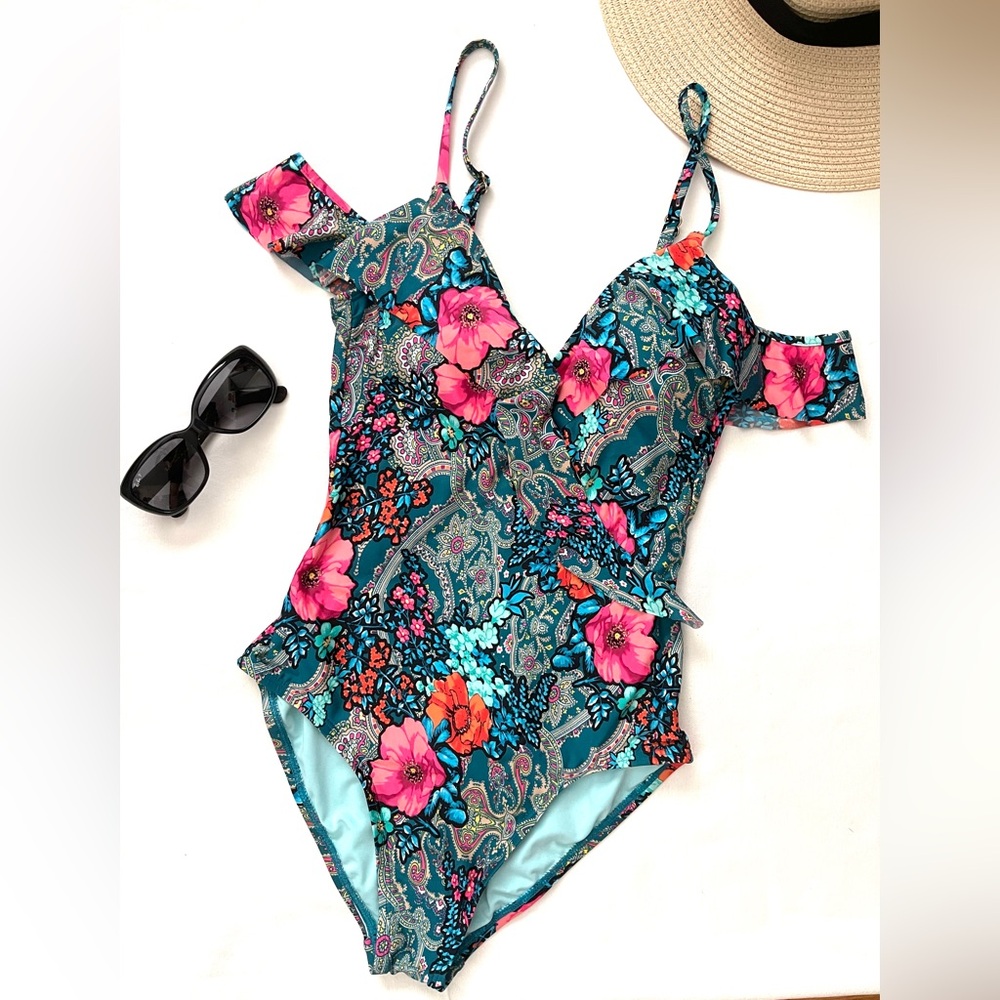 Laundry by Shelli Segal women’s one piece swimsuit